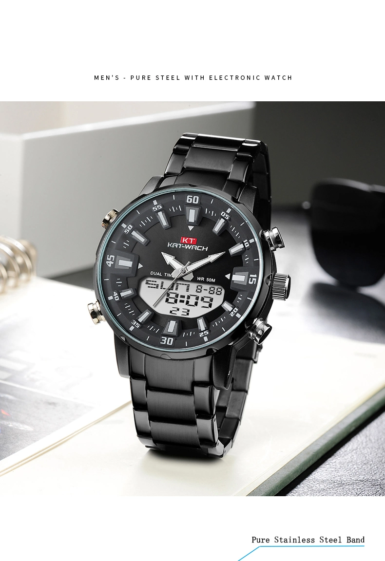 Wrist Men Watch Digital Watch Sport Watch for Gift Watch Leather Watch Quartz Watch Fashion Watch Stainless Steel Watch Analog Digital Watch