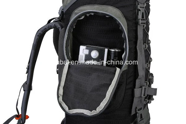 60L Waterproof Nylon Backpack Bag for Outdoor Hiking Mountaineering Sports