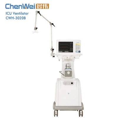 Ventilador médico para UTI cirúrgica com tela sensível ao toque com CE/ISO Cwh-3020b