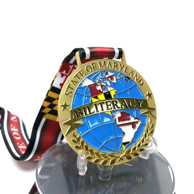 Atacado personalizado liga de zinco metal 3D esporte corrida lembrança medalhas de ouro